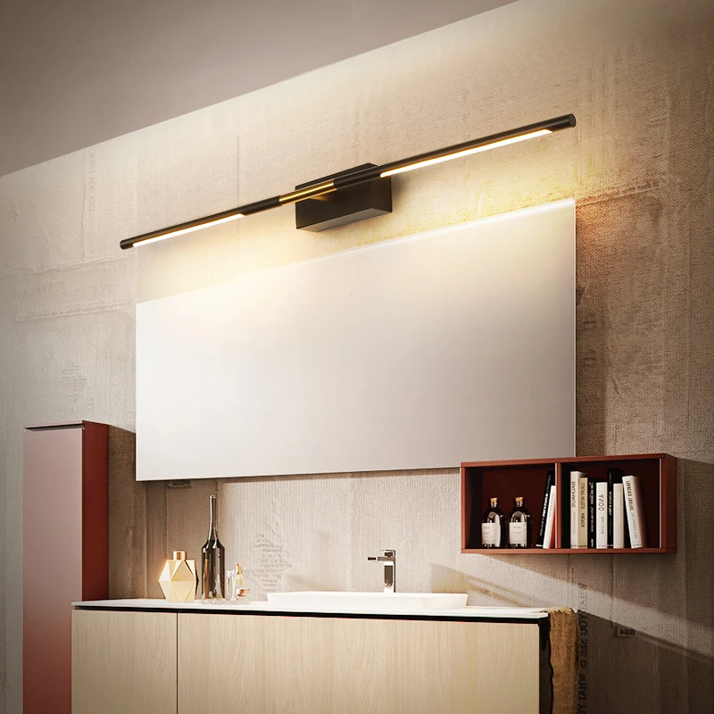 Зеркальный передний светильник простой современный светодиодный для ванной