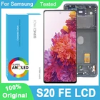 100% оригинальный 6,5 ''AMOLED дисплей для Samsung Galaxy S20 FE 5G G780 G781 S20 Lite Full LCD сенсорный экран дигитайзер Запасные части