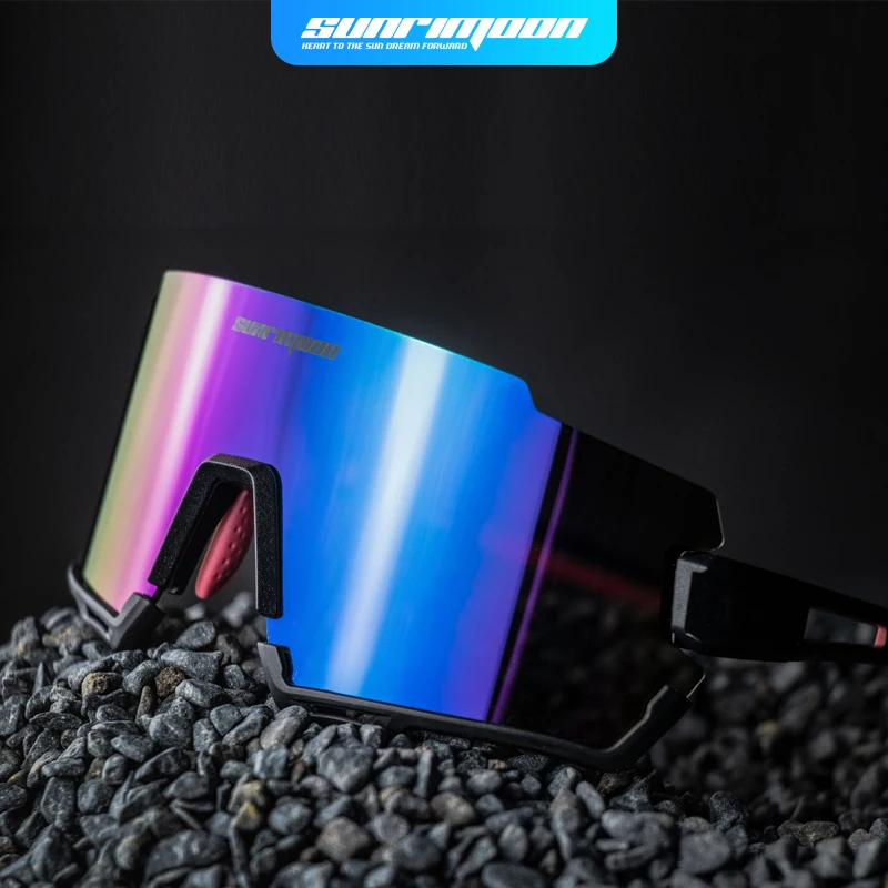 Красочные очки для верховой езды SUNRIMOON солнцезащитные на шоссейном велосипеде