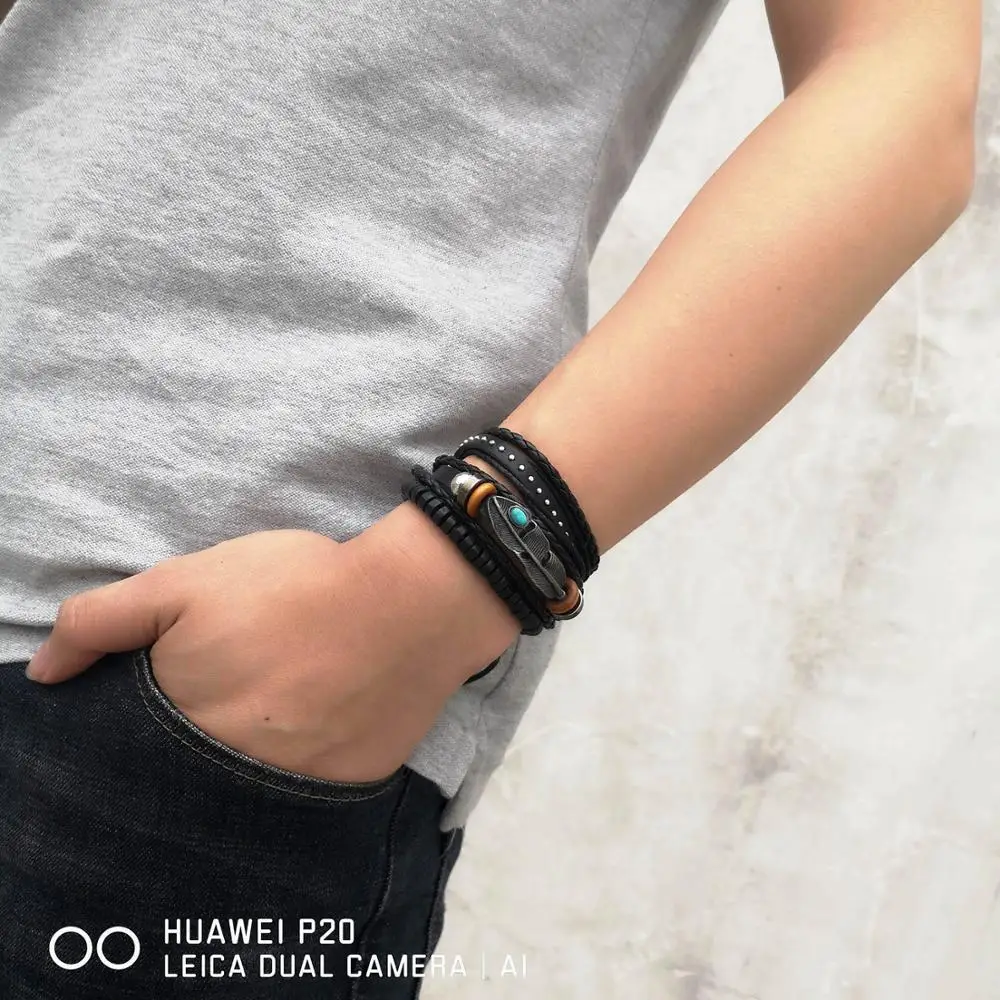 Браслет-цепочка мужской 4 шт./компл. | Браслеты