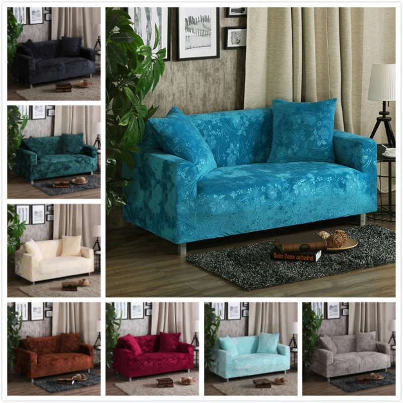 

1/2/3/4 Seater Stretch Slipcovers Sofa Cover Set Elastic Couch Cover Sofa Covers for Living Room cubre sofa L shape Chair Cover