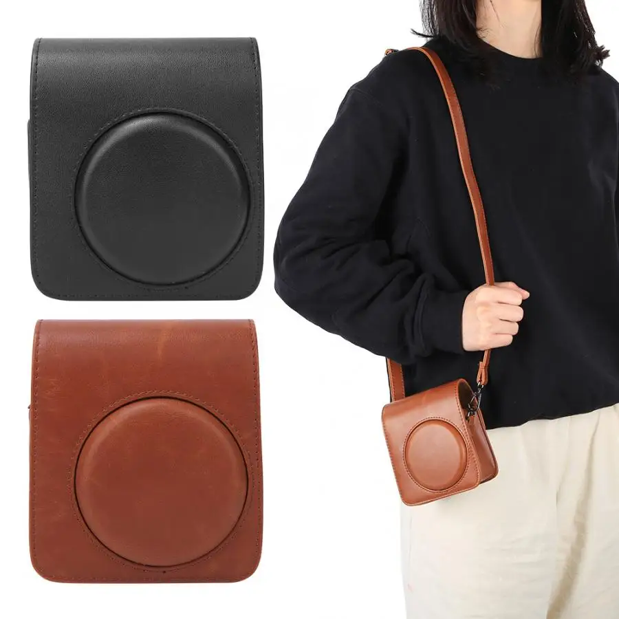 Сумка для камеры из искусственной кожи портативный чехол на одно плечо защитный