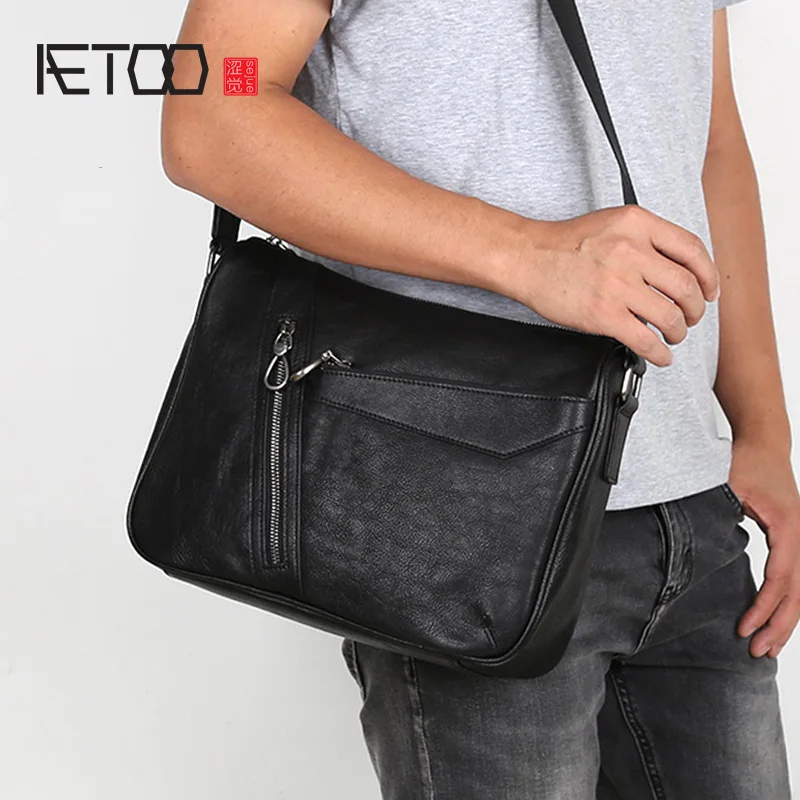 Сумка мессенджер AETOO Мужская кожаная| |