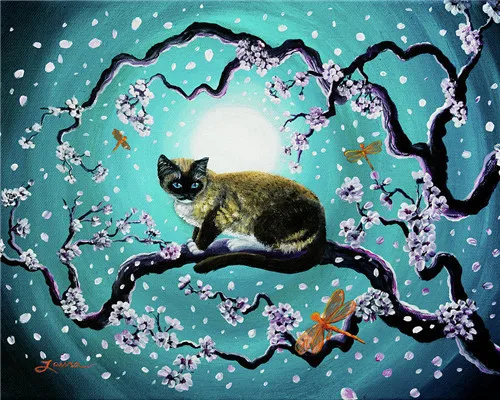 MH395 Huacan Cat алмазная живопись вышивка крестом Полный Круглый Животные алмазная вышивка Наборы картины стразами мозаика украшение дома - Цвет: MH395