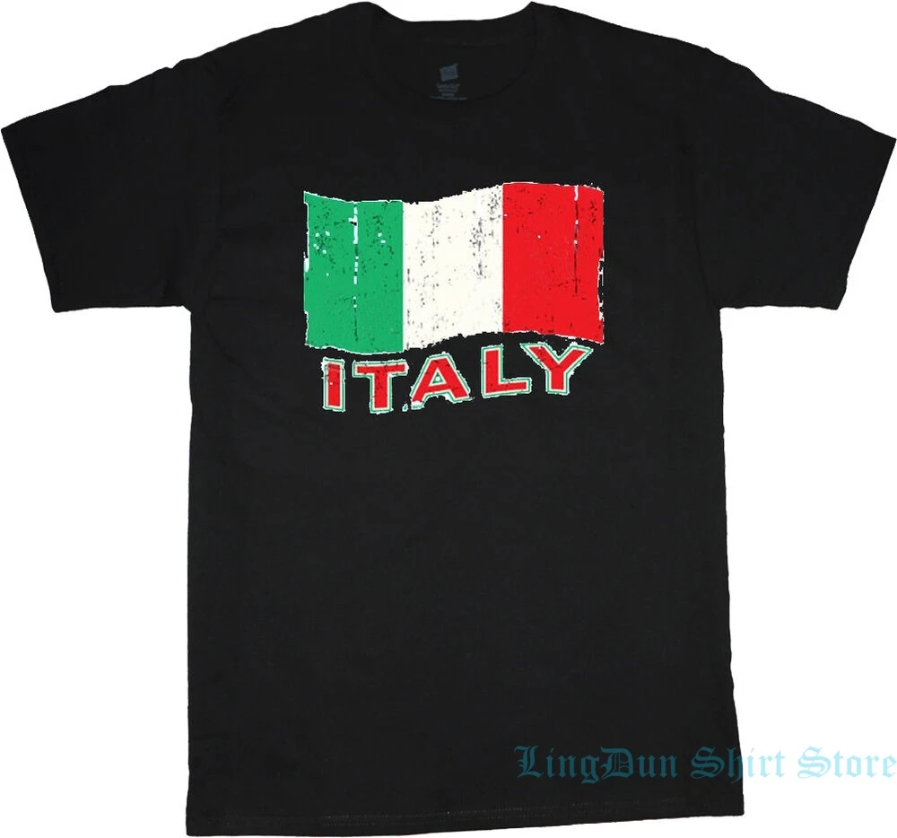 Футболка с итальянским флагом для мужчин и женщин оригинальная рубашка из 100%