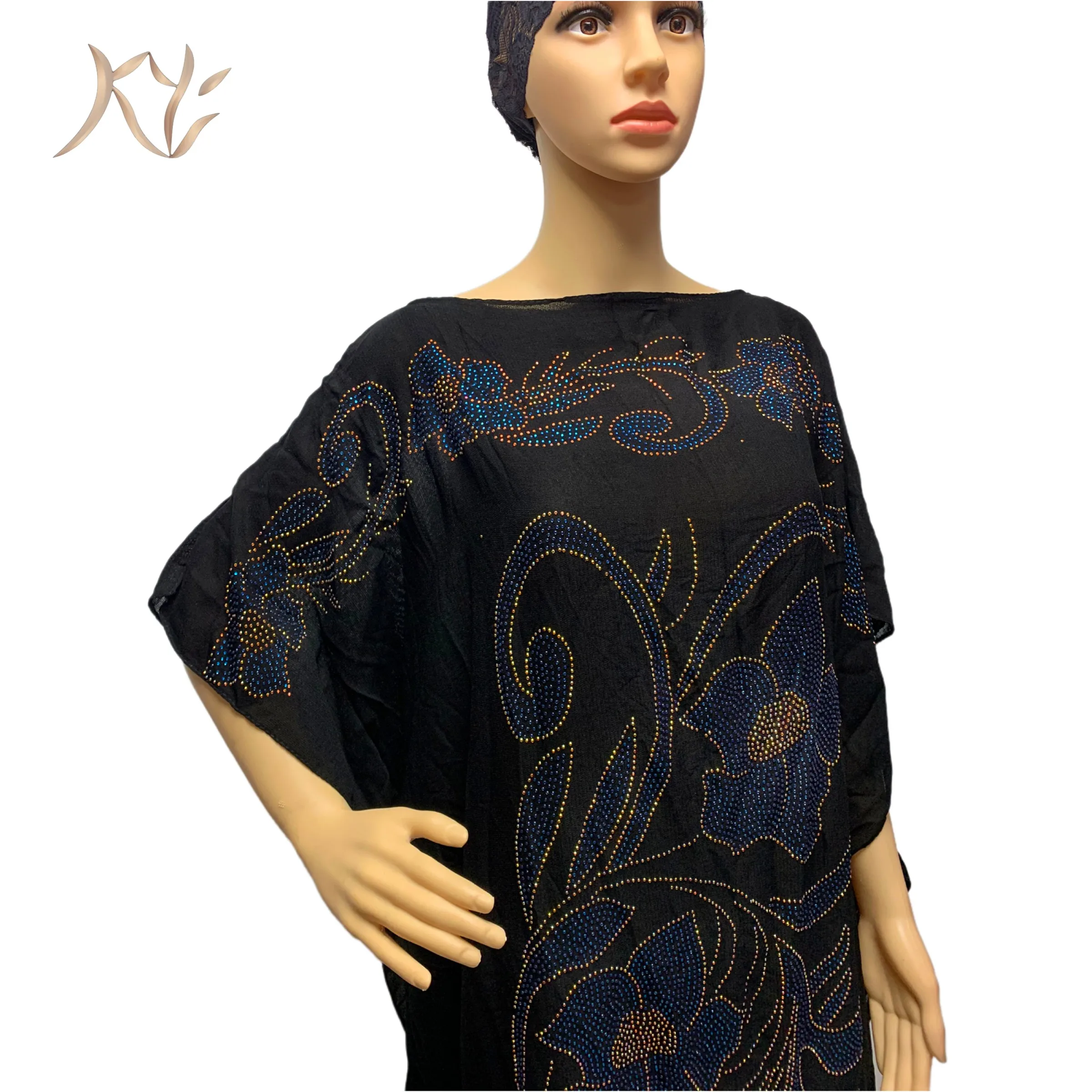 

Fashion New Arrival Dress Dubai Abaya Muslim Dress For Women Bangladesh Colorful Beads Dresses Moroccan Kaftan Turkish Abaya