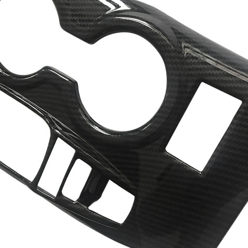 

ABS Carbon Fiber Look Interior Gear Shift Box Panel Cover Trim Compatible for Camry