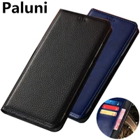 luxury genuine leather wallet flip case for samsung galaxy s10 pluss10es10 lites10 5gs10xs10 phone bag card slot holder
