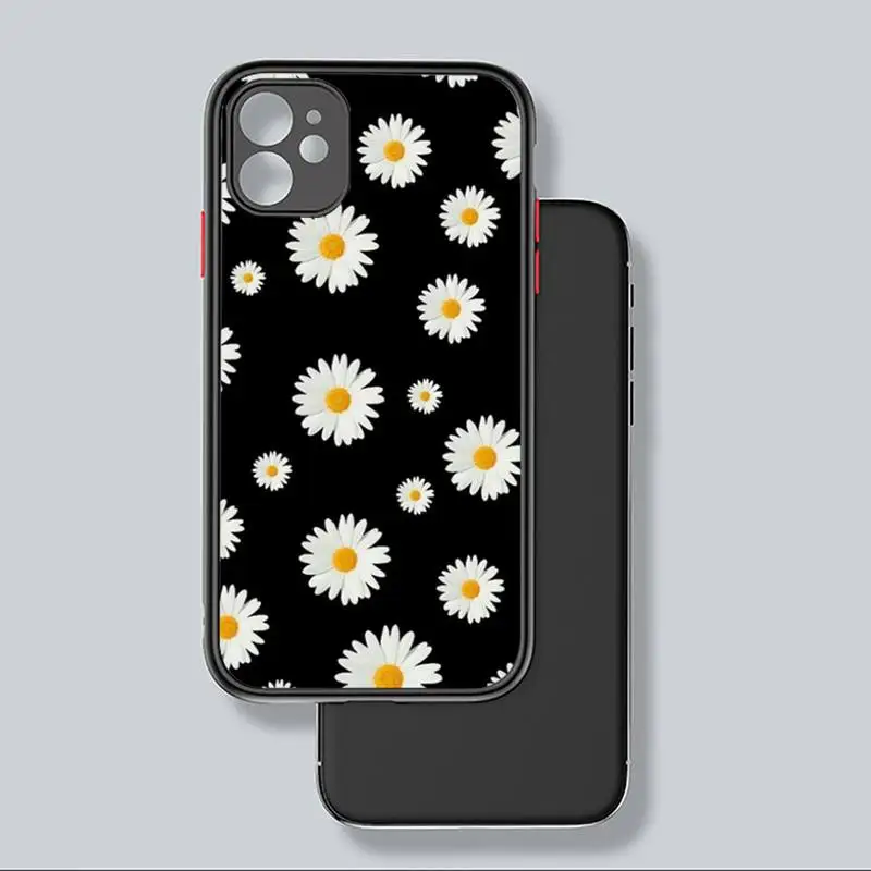 

daisy yellow sunflower flower Phone Case For iphone 12 11 8 7 plus mini x xs xr pro max matte transparent cover