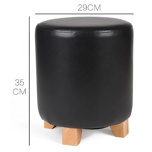 Новинка бытовой табурет с низкой ногой круглая маленькая деревянная скамейка