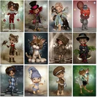 Набор для алмазной живописи Девочка эльфа, набор для алмазной мозаики 5D сделай сам из квадратных страз, вышивка крестиком, домашний декор