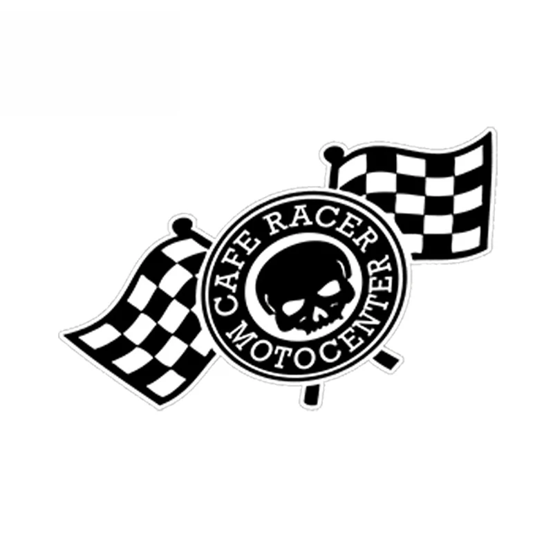 

SZWL Creative Car Sticker Cafe Racer Chequered Flag Car Racing Rally Sport Tuning Decal Waterproof Vinyl Stickers,13cm*7cm