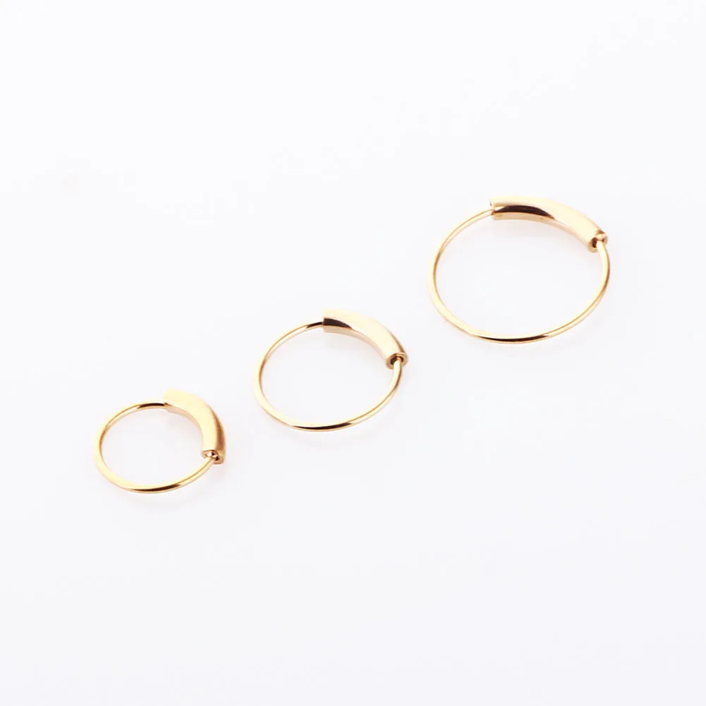 

Fashion Surgical Steel Nose Hoop Nose Ring Stud Punk Style Body Piercing Jewelry Nose Lip Cartilage Tragus Helix Ear Piercing