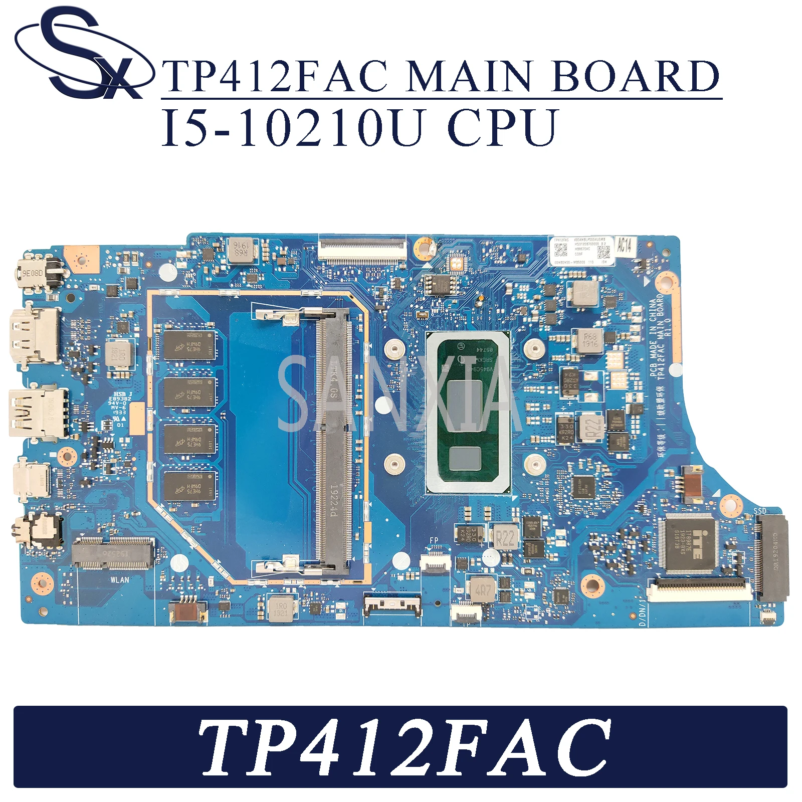 

Материнская плата KEFU TP412FAC для ноутбука ASUS Vivobook Flip TP412FAC TP412FA TP412F TP412 оригинальная материнская плата I5-10210U ЦП