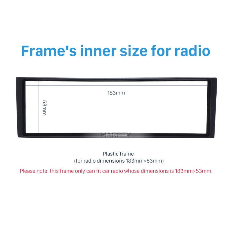 Harfey No Gap Refitting Frame Kit 1 Din Car DVD Radio Fascia for 2005 RENAULT MEGANE Auto Stereo Installation Dash Plate Panel | Автомобили