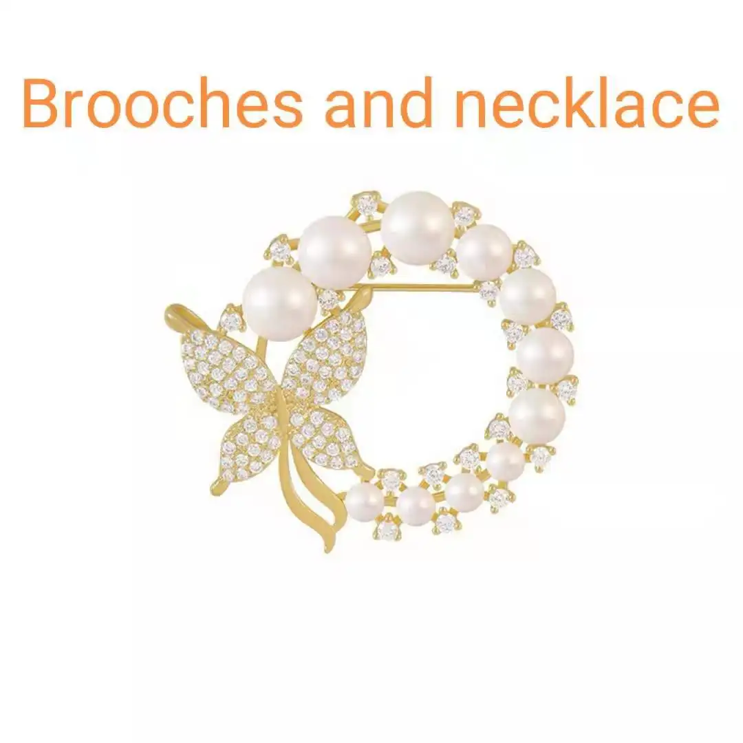 

High quality letter C full series brooches and necklaces, 2021 hot products, gold series, young, fashion