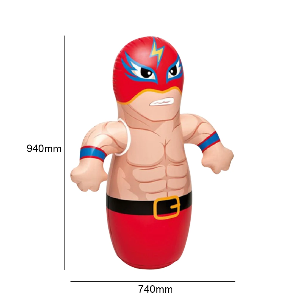 

Inflatable Toy Tumbler 3D Puzzle Game Cute Doll Tumbler Children Inflatable Toy Sandbag 1 Random