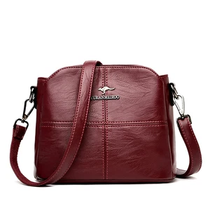 hot simple plaid handbags women bags designer pu leather shoulder bag for women female crossbody bag brand handbags sac a main free global shipping