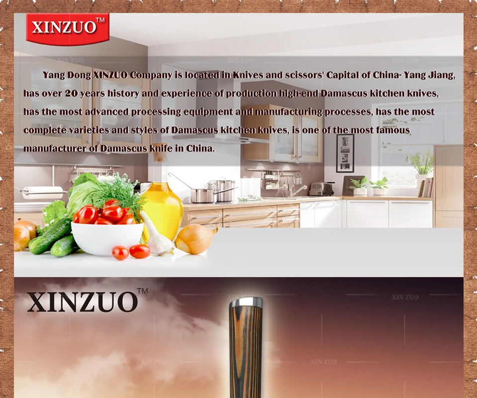 XINZUO 8 дюймов нож-Кливер Дамасская сталь кухонный нож 67 слоев японский кухонный инструмент VG10 сашими ножи для суши Pakkawood ручка