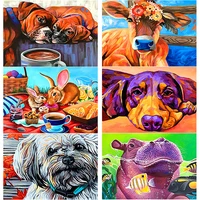 new 5d diy diamond painting animal scenery diamond embroidery cross stitch full square round drill manual crafts home decor gift
