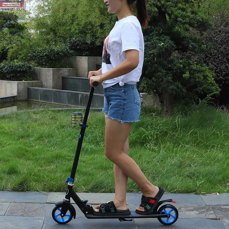 Складной Двухколесный самокат из алюминиевого сплава для взрослых | Спорт и