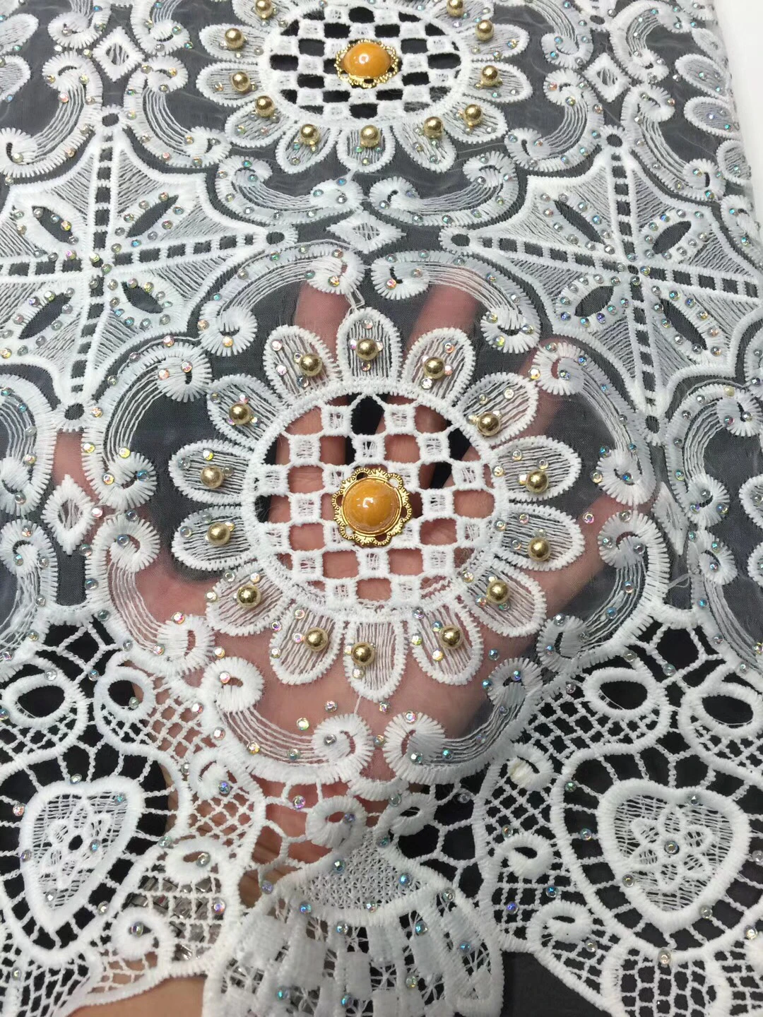 Новый дизайн африканская французская кружевная ткань Высокое качество Нигерия