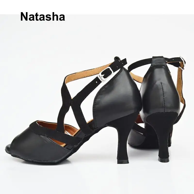 Наташа GB латинские танцевальные туфли кожаные на высоком каблуке | Спорт и