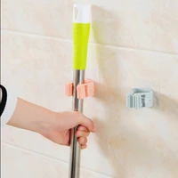 bathroom kitchen tool hanger clip seamless mop hook organizer wall mounted mop organizer holder brush broom hanger storage rack