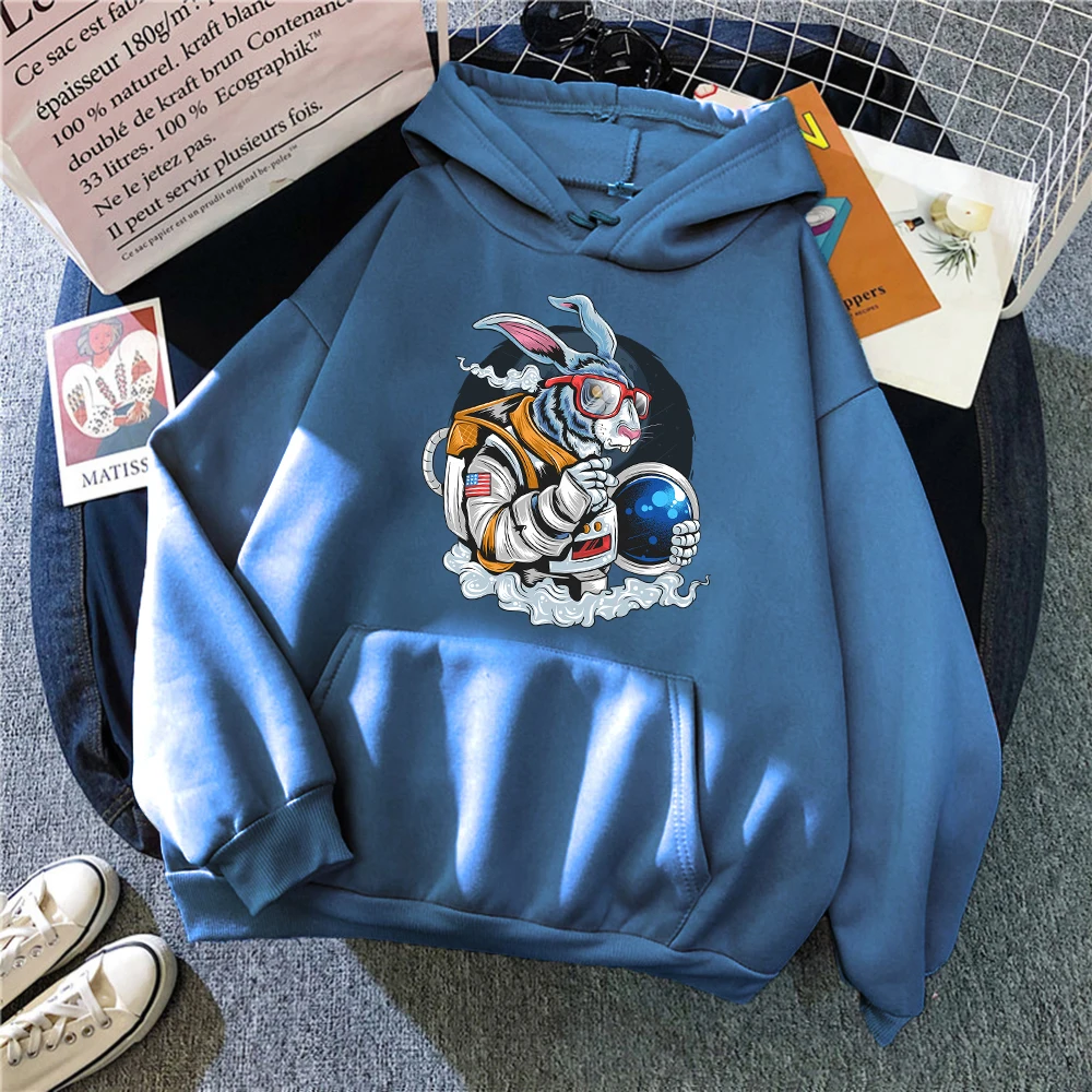 

Bunnyman Print Woman Sweahoodiesnew Autumn S-XXL Hoodie Creativity Casual Hip Hop Clothes2021 Vogue Crewneck Female Hoodies