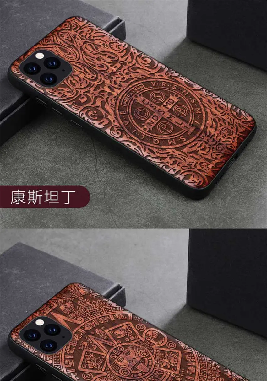 Чехол для телефона iPhone 11 iPhone11 Pro, чехол из ТПУ Boogic Wood для iPhone X XR XS Max 8 7 6 6s plus, аксессуары для телефонов
