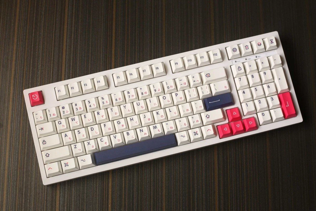 140 Keys/set Kon Momo Keycaps For MX Switch Mechanical Keyboard PBT Dye Sublimation Key Caps Cherry Profile With 1.75u 2u Shift |