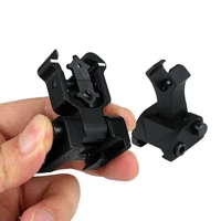 magorui tactical quick release migration folding mechanical sights flip front and rear iron sight set hunting accessories