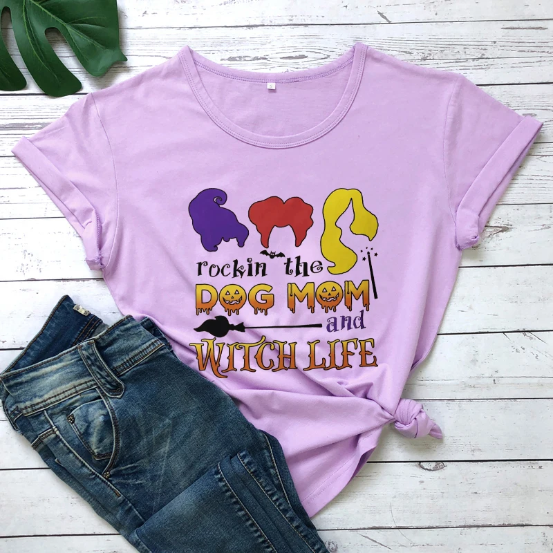 Женская футболка rockin the DOG Повседневная из чистого хлопка в стиле 90 х с забавной