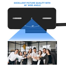 Digital External Webcam Camera for Video Call Laptop PC Computer Accessories 1080p J8