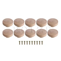 10x bqlzr home accessory 50x25mm wooden knob superba wood round pull knobs for cabinet drawer shoebox cupboard cabinet door