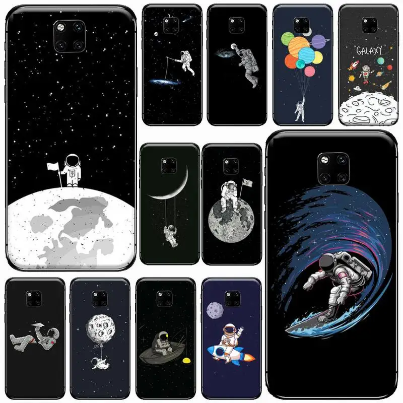 

Space astronaut universe Phone Case For Huawei Mate 9 10 20 Pro lite 20x nova 3e P10 plus P20 Pro Honor10 lite cover funda