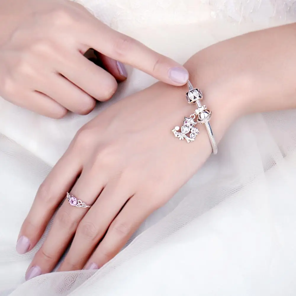 Женский винтажный браслет JewelryPalace из стерлингового серебра 925 пробы с кубическим