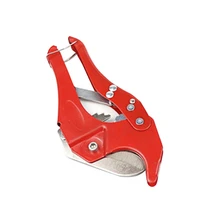 pvc aluminum plastic pipe water tube tubing hose cutter scissor knife cut ratchet plumbing tool hand tool red 1pc 42mm pe
