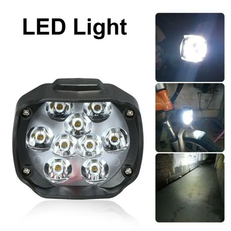 

9 Led Headlight Lamp Scooters Fog Light Working Spotlight White DC 9V-85V/12V Led Work Light 15W 1500LM Moto Motorcycles