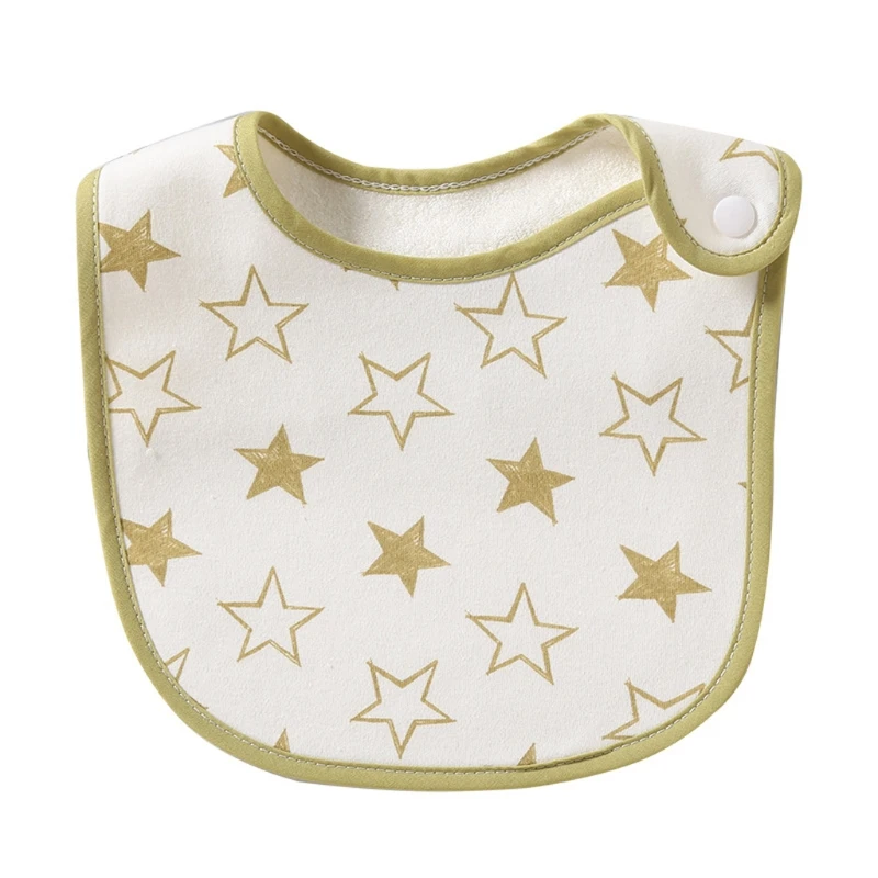 Baberos impermeables de algod&oacute;n para beb&eacute;, con estampado de moda, toalla de Saliva para reci&eacute;n nacido, bufanda para ni&ntilde;o y ni&ntilde;a, pa&ntilde;os para eructar, delantal de alimentaci&oacute;n-4