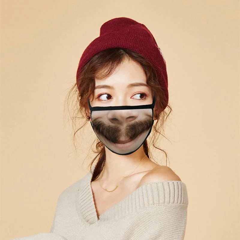 

Funny Printed Cotton Mask Unisex Breathable Soft Washable Protective Mask Mascarilla Reutilizable Face Masks Cover Mask