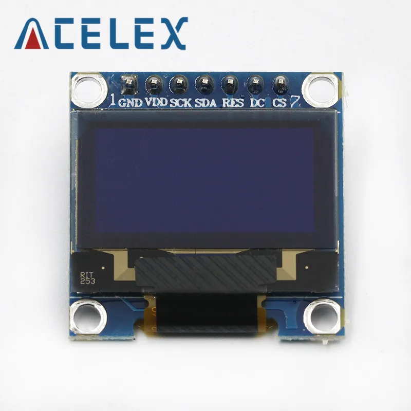 0 96 дюймовый oled IIC Серийный белый дисплей модуль 128X64 I2C SSD1306 12864 плата с ЖК экраном GND
