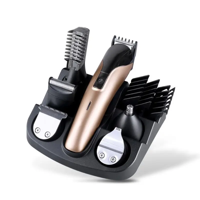 

6 In 1 Electric Shaver Nose Hair Trimmer Rechargeable Hair Clipper Grooming Kit Rotary Shavers