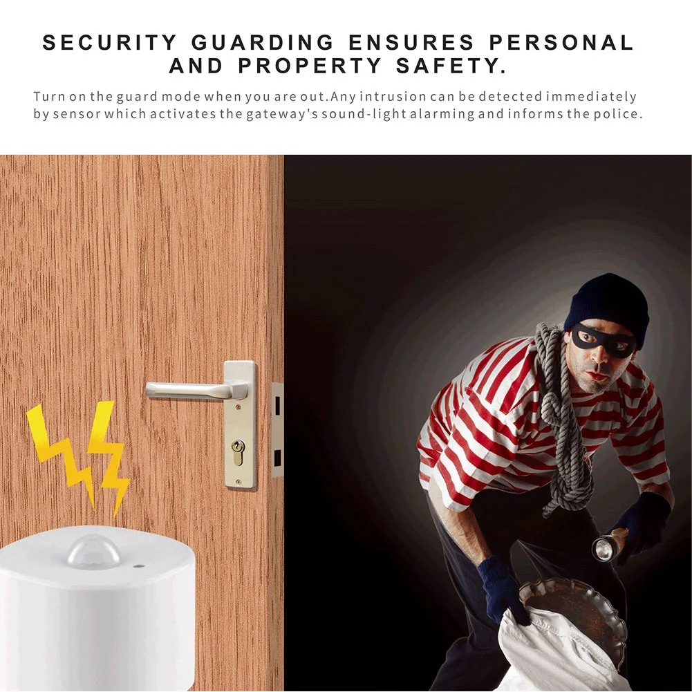 

Tuya ZigBee Wireless Motion Motion Human Body Induction Sensor Sensor Passive Infrared Detector Home Security Alarm System