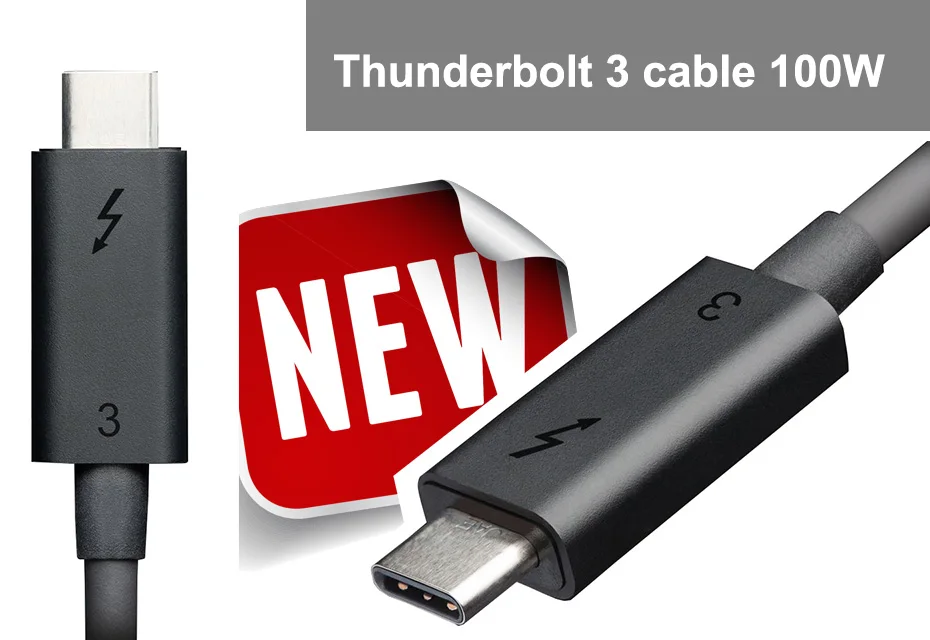 Кабель Thunderbolt 3 USB 3,1 USB-C «Папа-папа» Thunderbolt 3 20 Гбит/с кабель USB-C-USB-C Thunderbolt 3 50 см