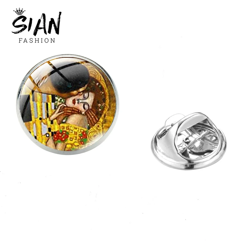 Азиатских классический художник Густав Климт поцелуй брошь на застежке