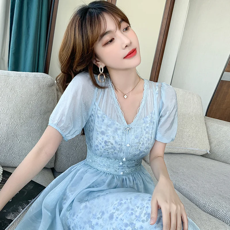 Детское шифоновое платье с градиентом на лето 2021|Женские платья| |