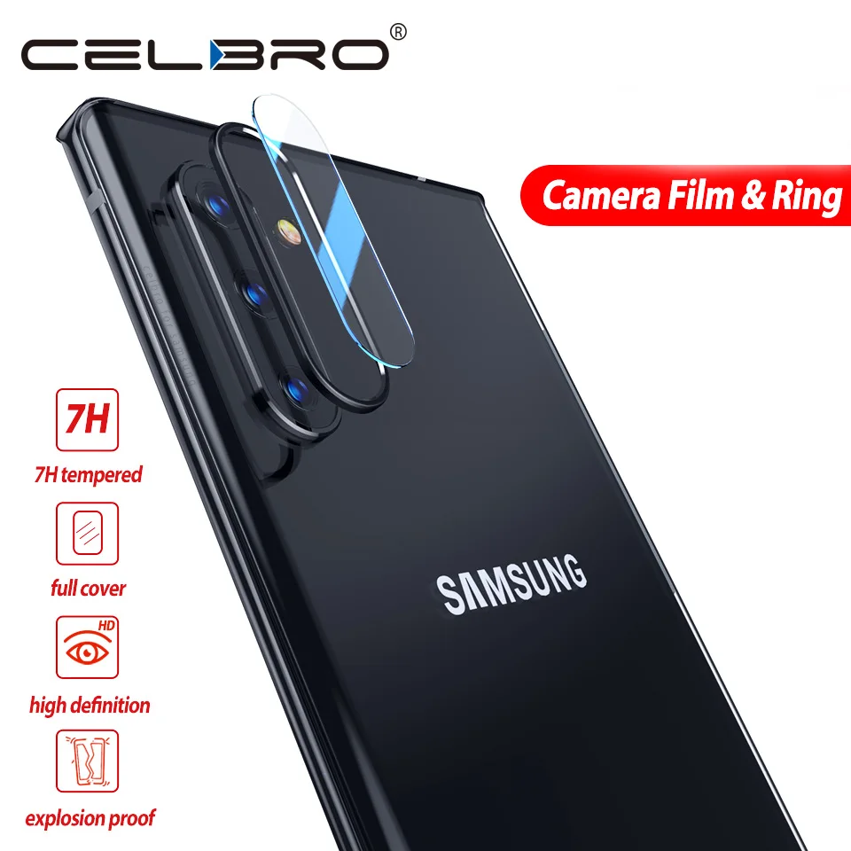 Metal Rear Camera Lens Protective Ring For Samsung Galaxy Note 10 S10 Plus Pro Tempered Glass Film 10+ Screen Protector | Мобильные