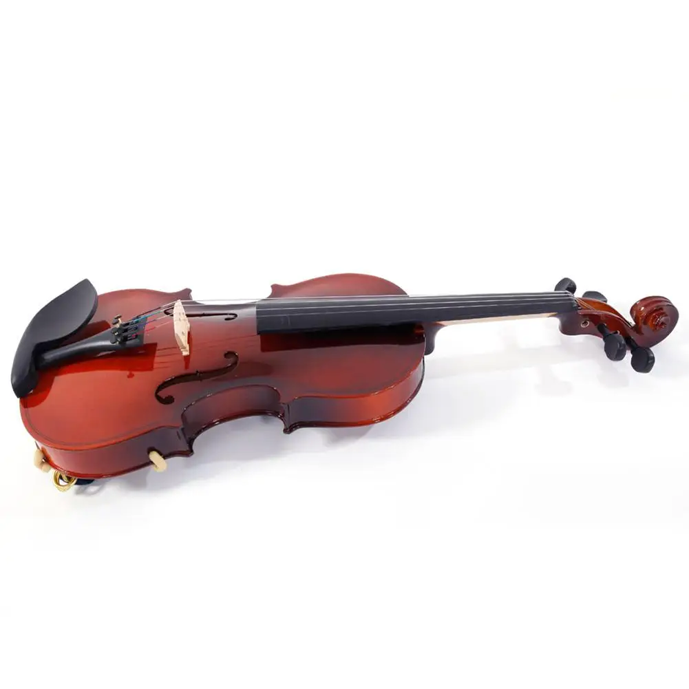 

3/4 Splint Bright Acoustic Violin with Case Bow Rosin Strings Tuner Shoulder Rest Violin Muffler Kits
