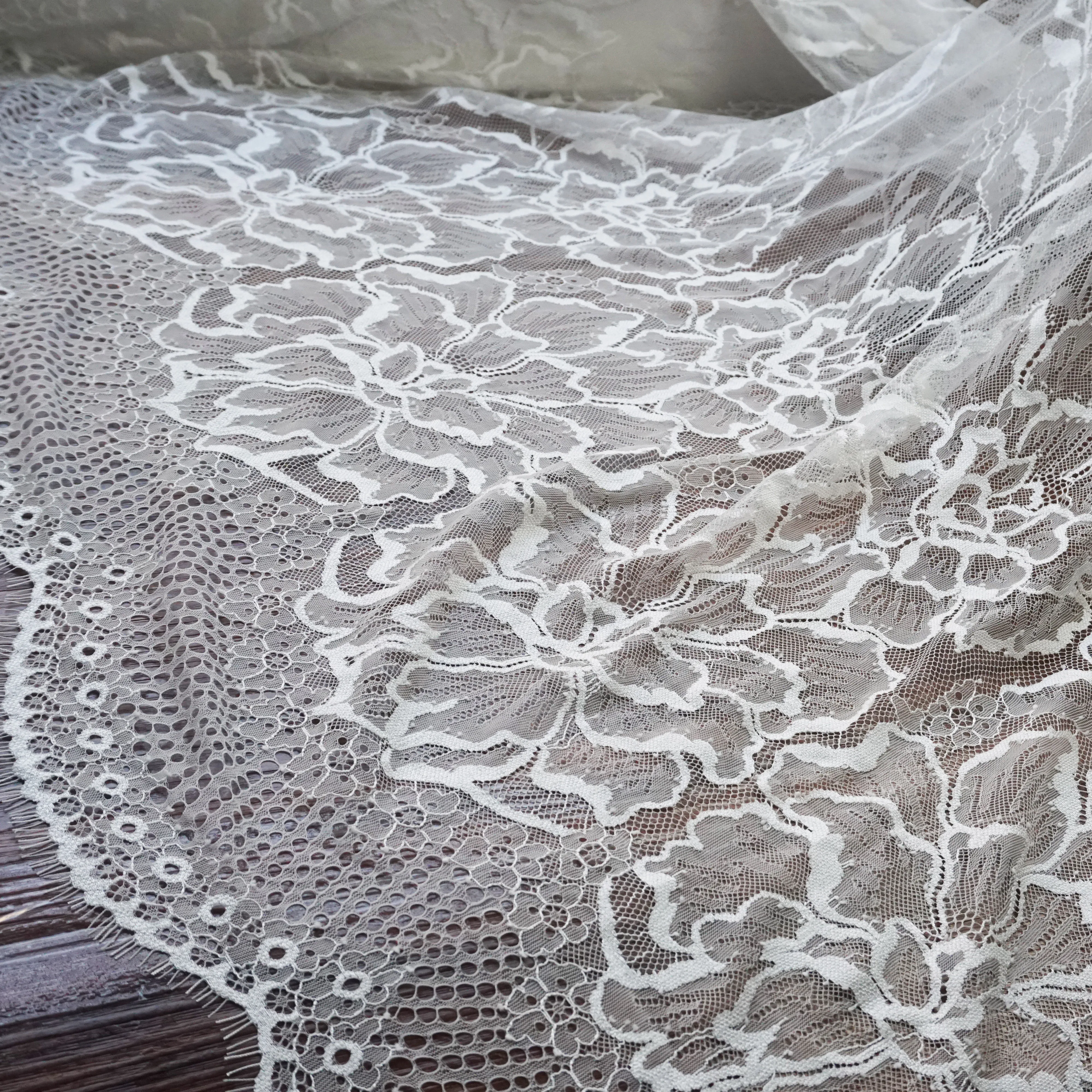 Большие цветочные ресницы chantilly lace длиной 3 метра! Новое поступление, кружевное свадебное кружевное платье для невесты, модный стиль